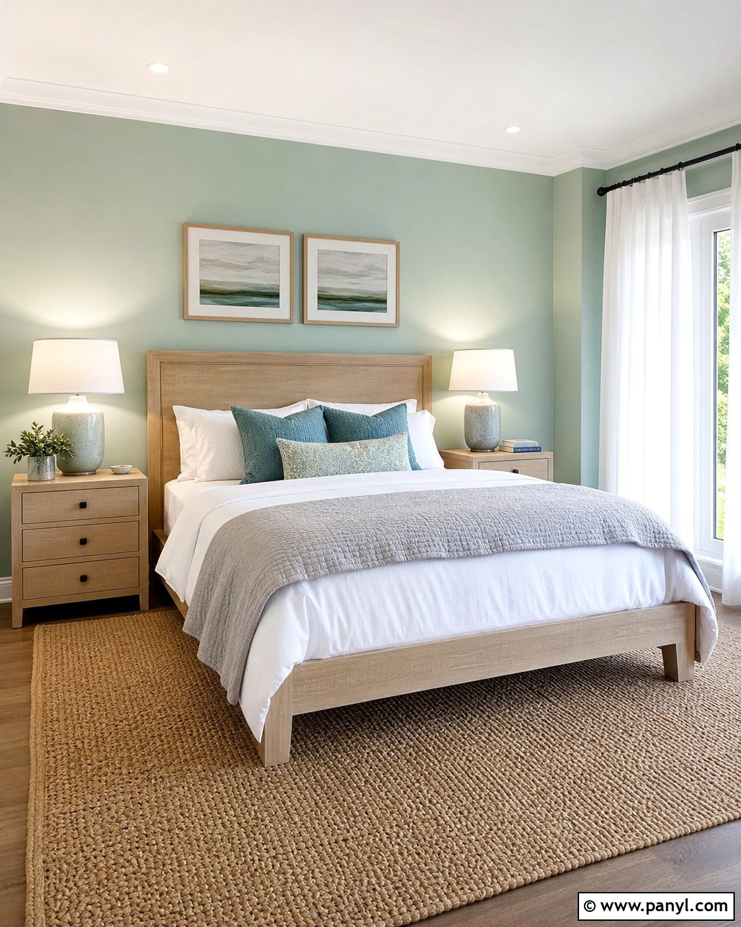 Mint Green Accent Wall Bedroom - 30 Light Green Accent Wall Ideas