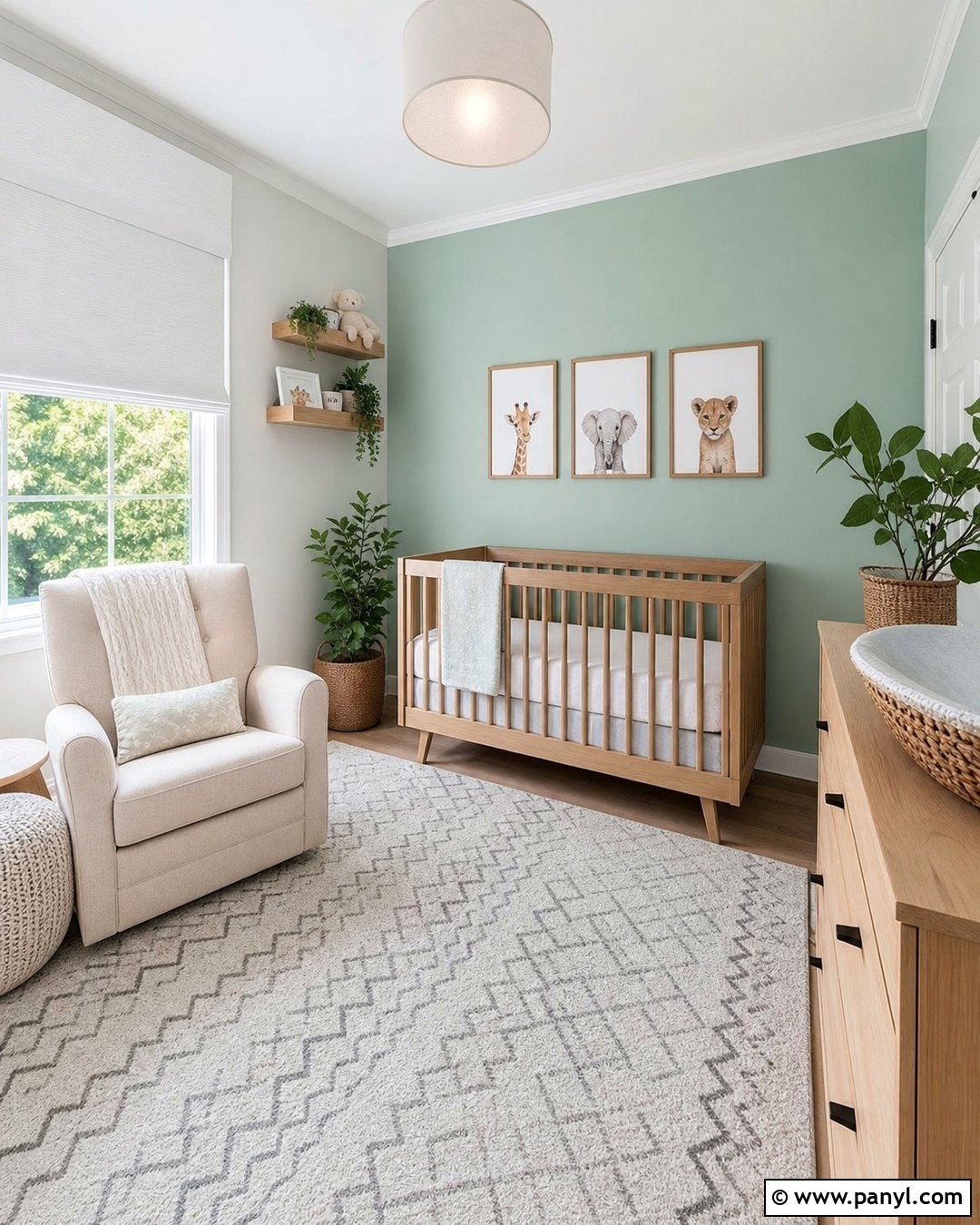 Mint Green Accent Wall Nursery - 50 green accent wall ideas