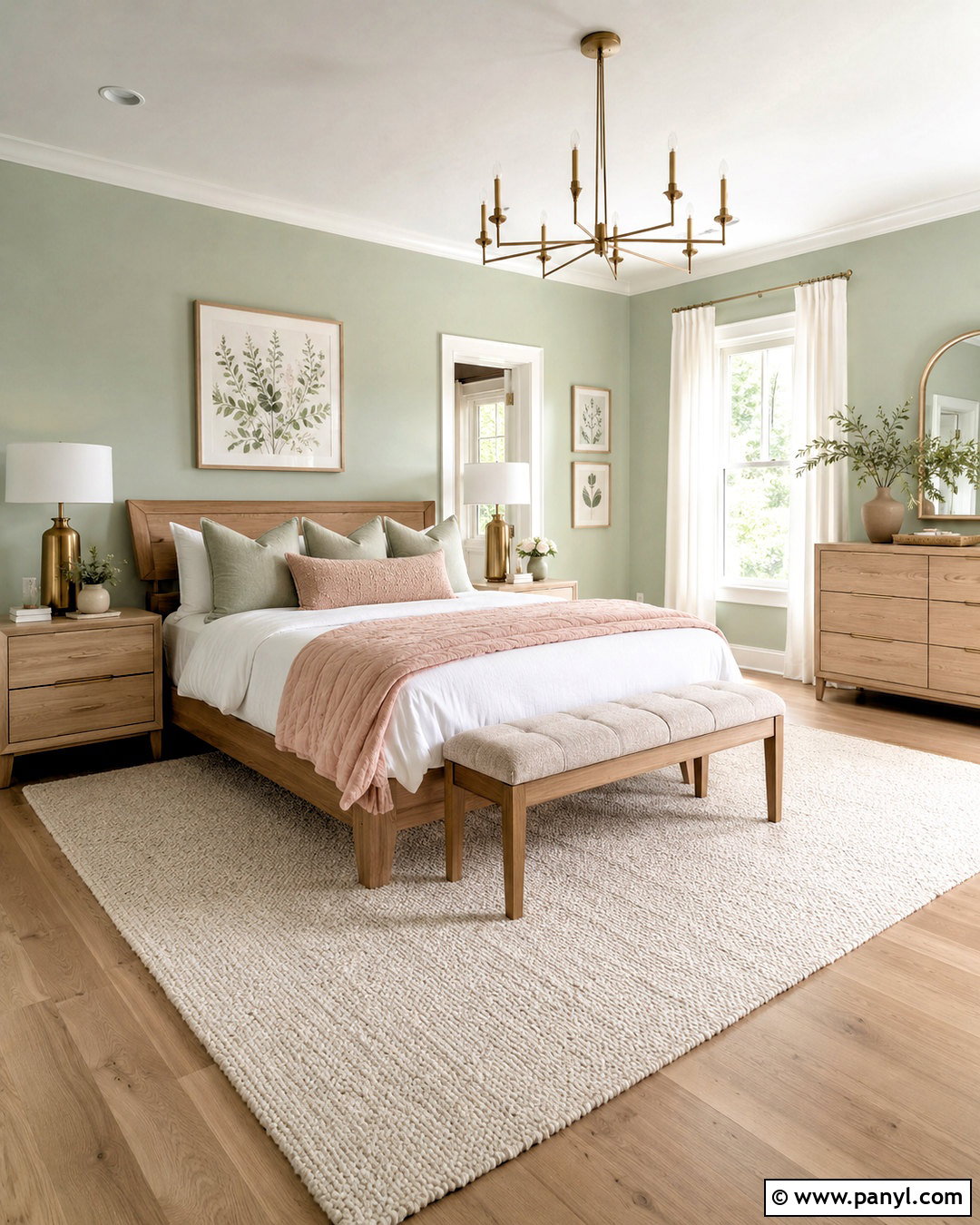 Mint Green And Blush Pink Bedroom - 20 mint green colour palette ideas