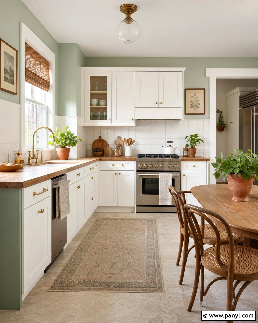 Mint Green And Cream Two Tone Wall - 35 2 Tone Wall Paint Ideas