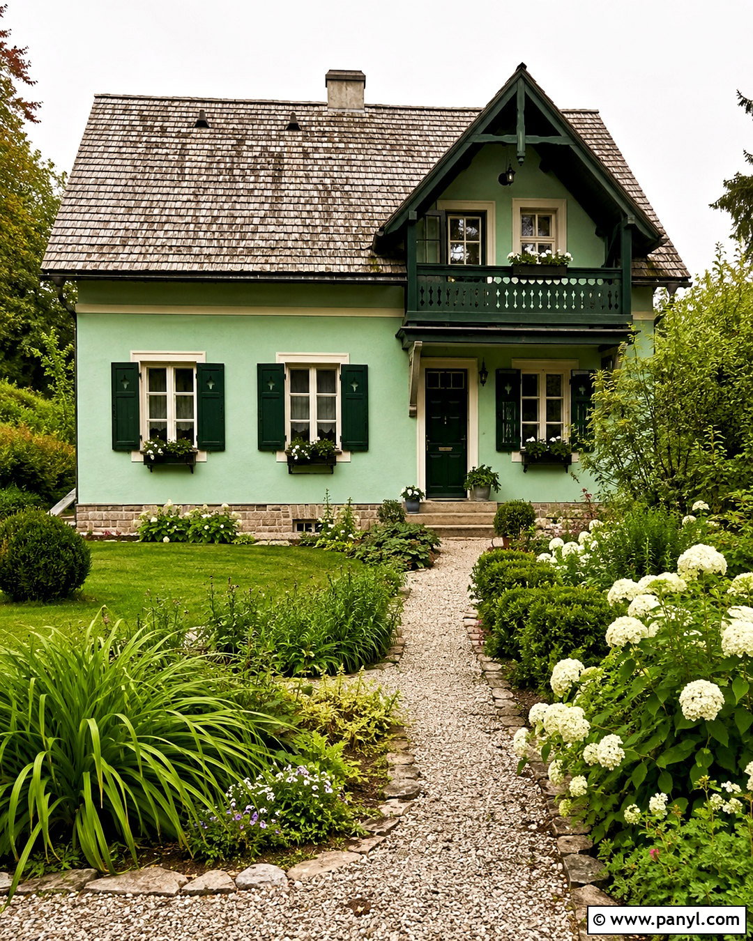 Mint Green And Dark Green Outer Wall - 20 outer wall colour combination ideas