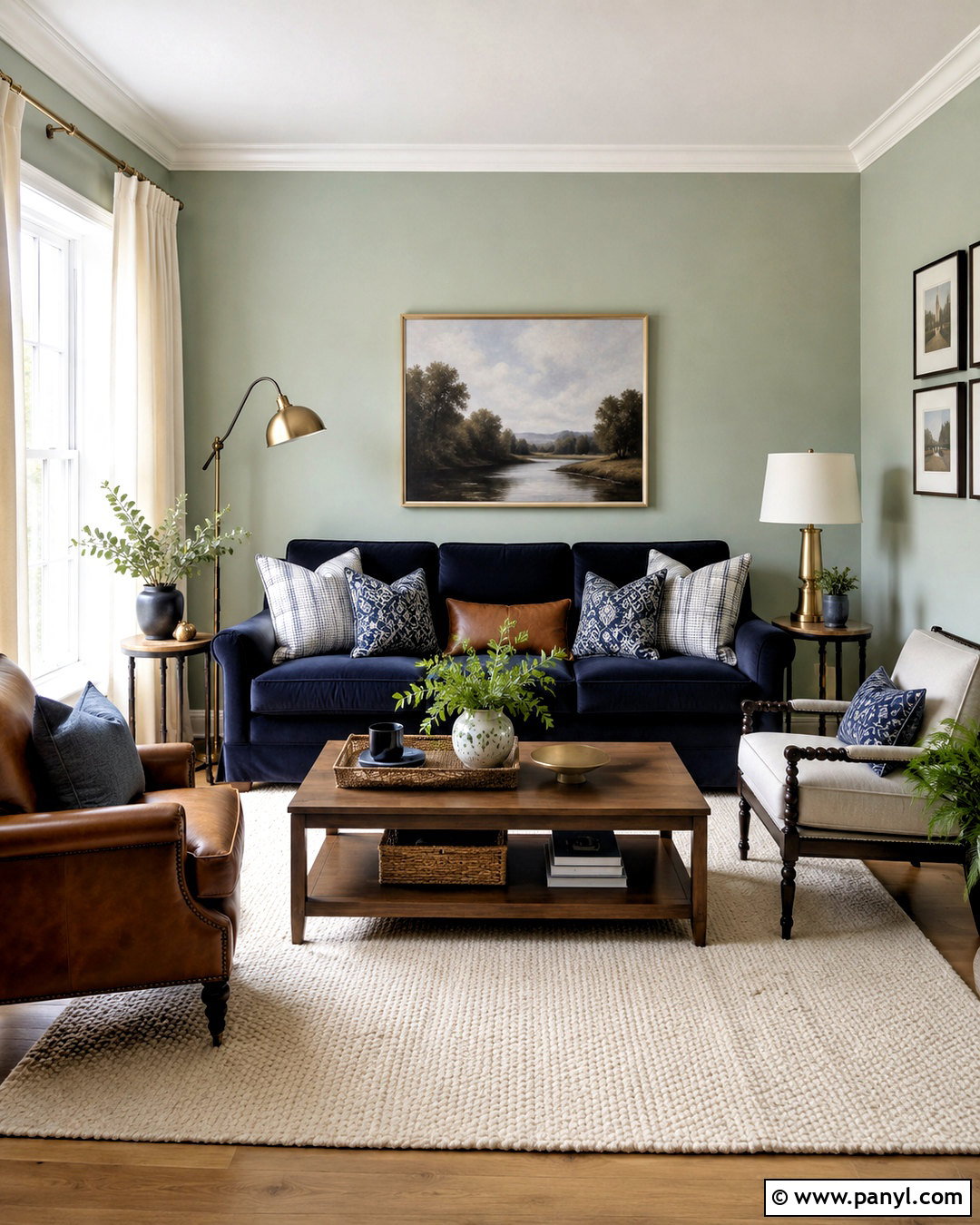 Mint Green And Navy Blue Living Room - 20 mint green living room ideas