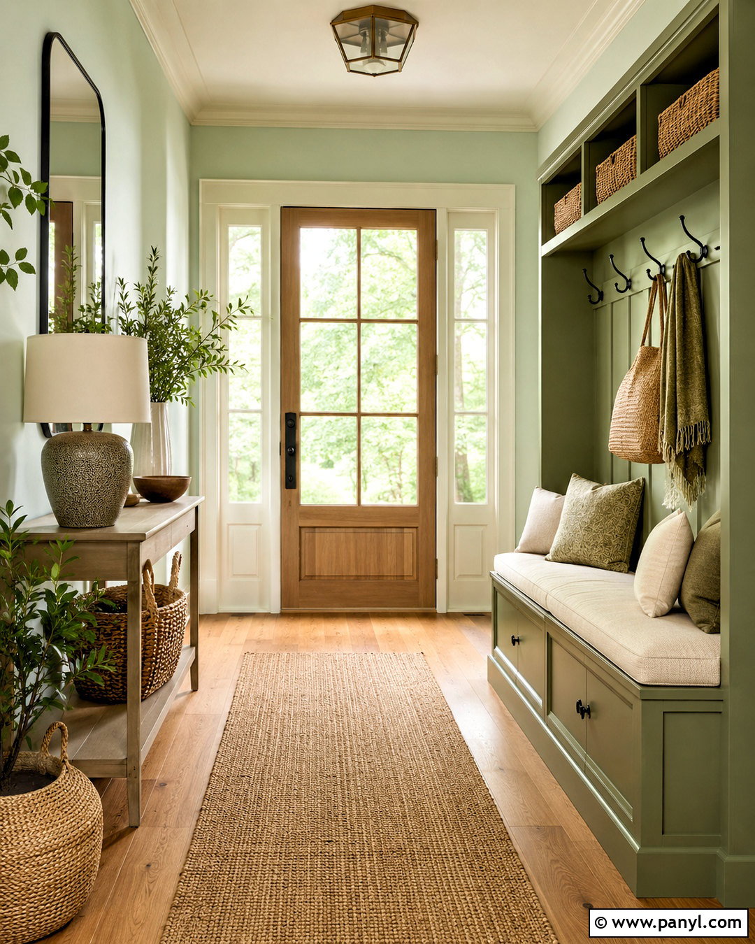 Mint Green And Sage Green Entryway - 20 mint green color palette ideas