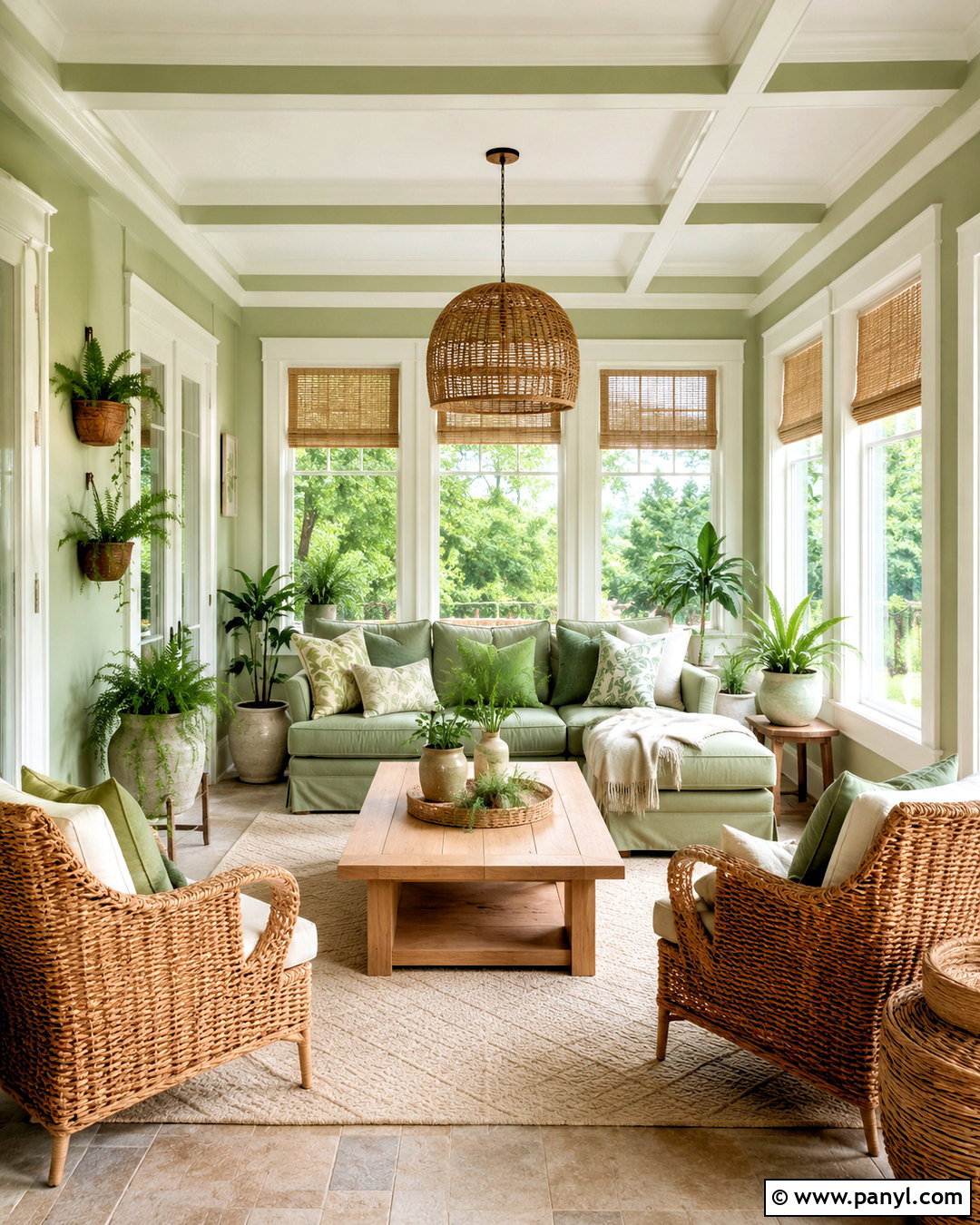 Mint Green And Sage Green Sunroom - 20 mint green colour palette ideas