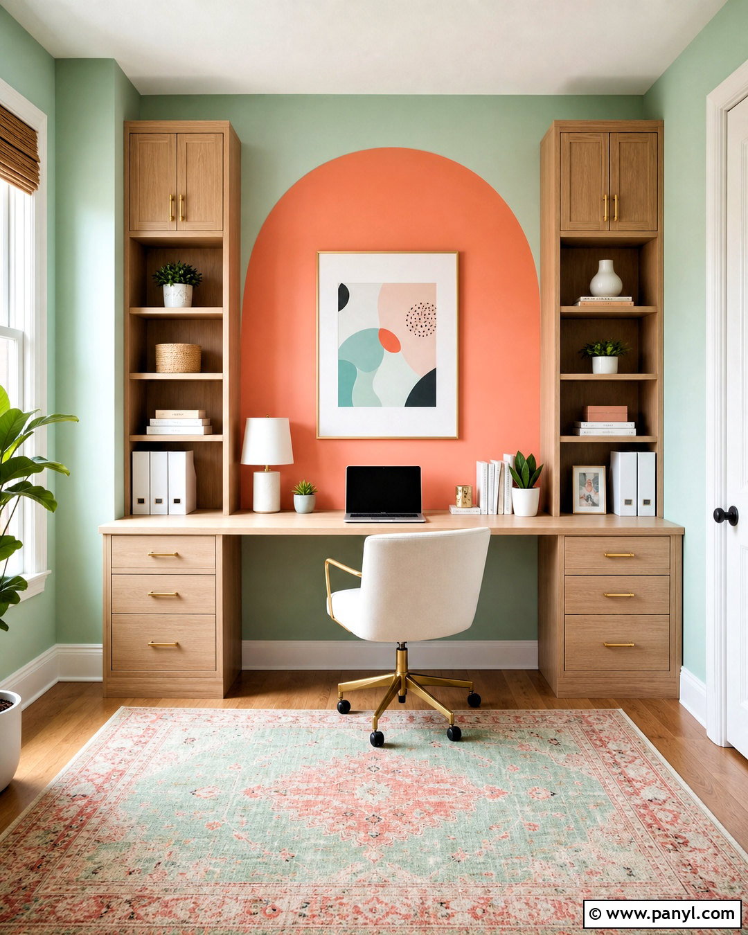 Mint Green And Soft Coral Wall Combination - 20 wall painting colour combination ideas