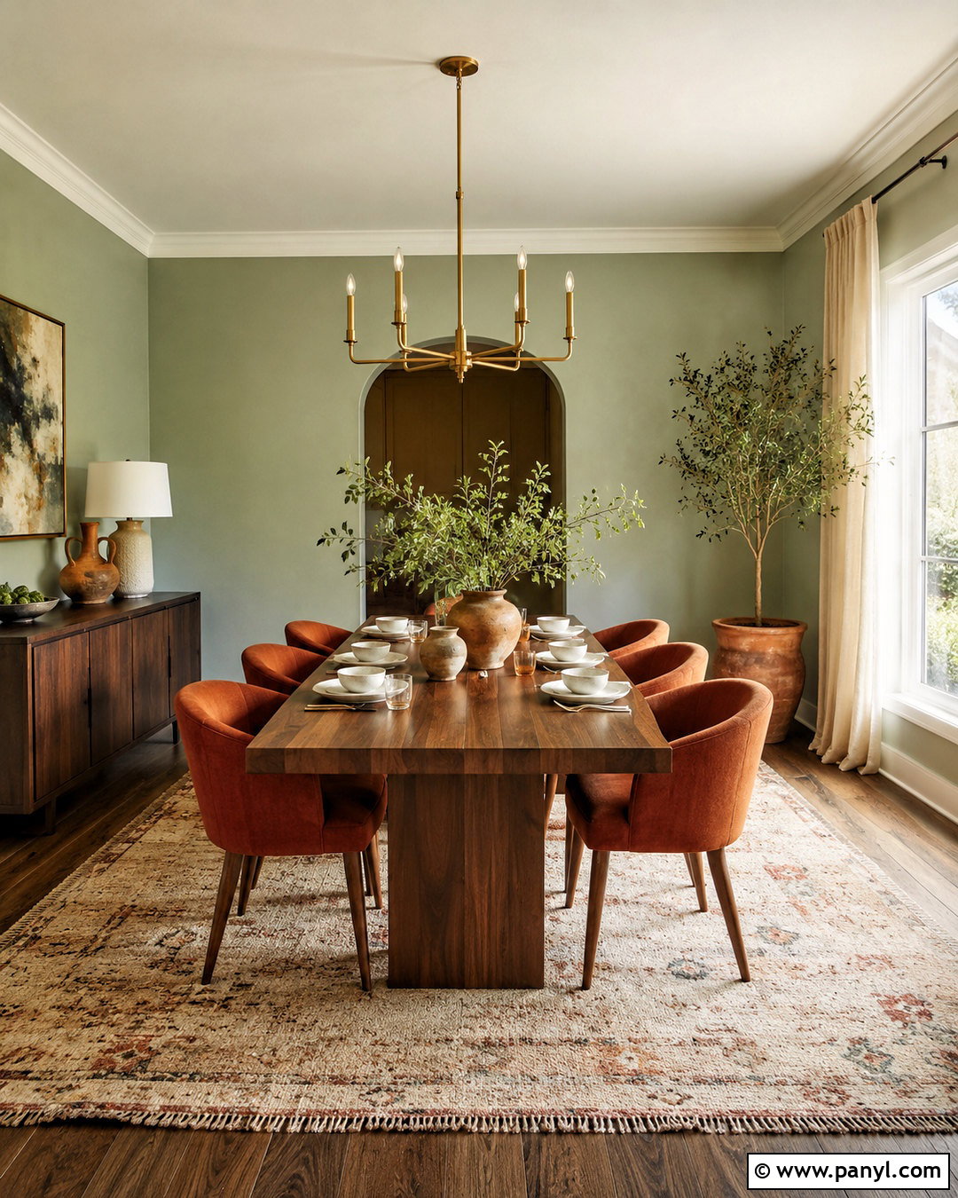 Mint Green And Terracotta Dining Room - 20 mint green colour palette ideas