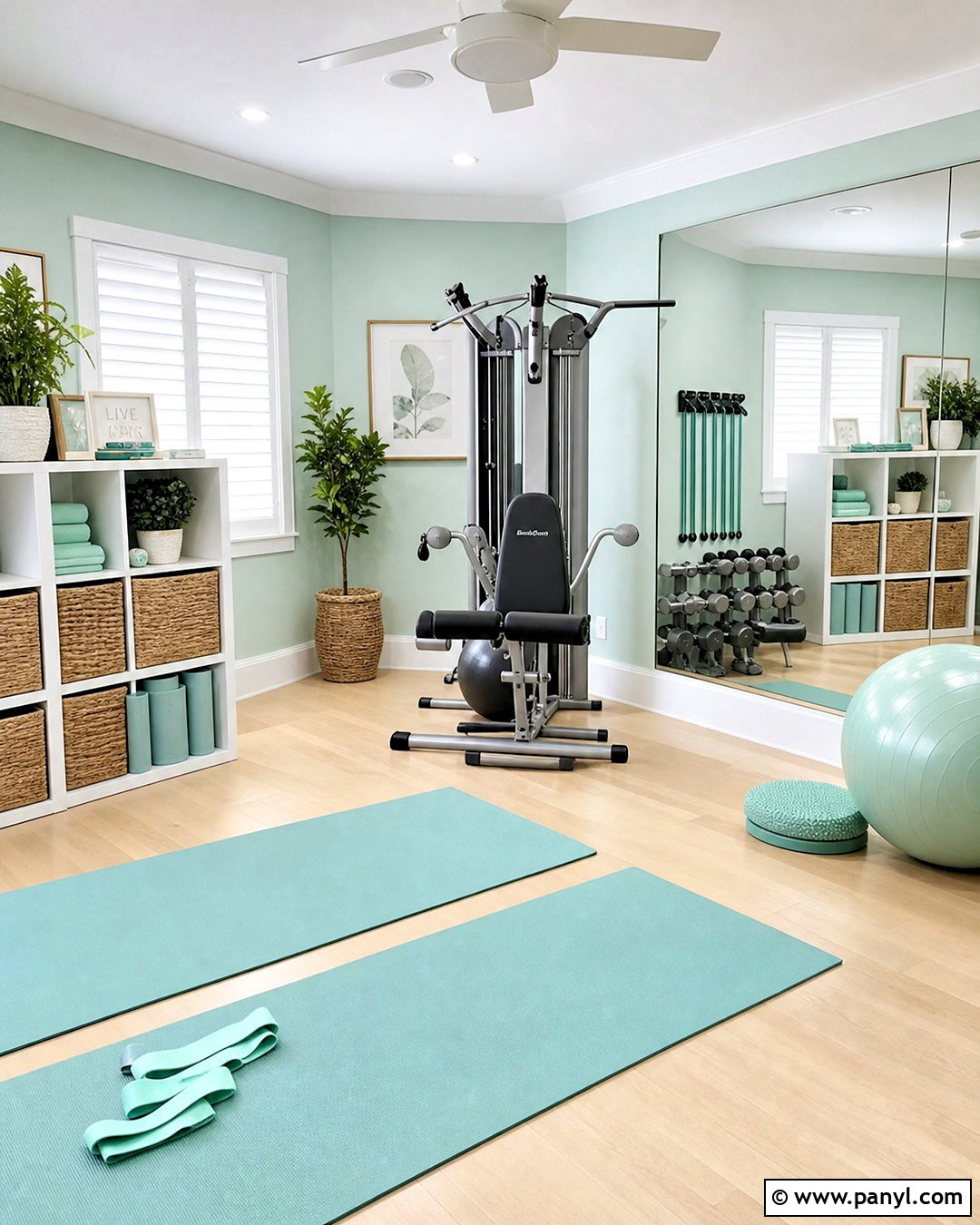Mint Green And White Gym Color Scheme - 20 gym color scheme ideas