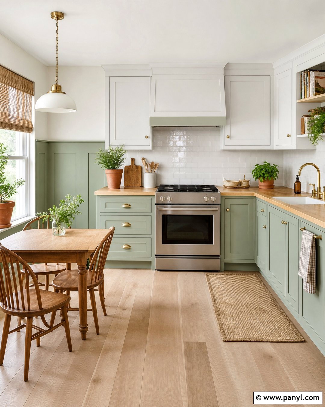 Mint Green And White Two Tone Walls - 45 two tone walls