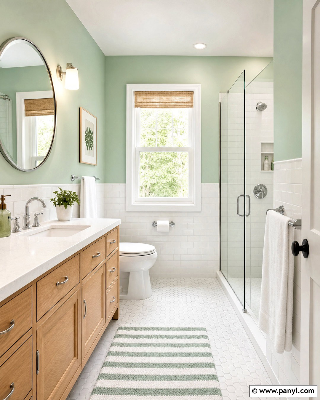 Mint Green Bathroom - 20 green interior paint ideas