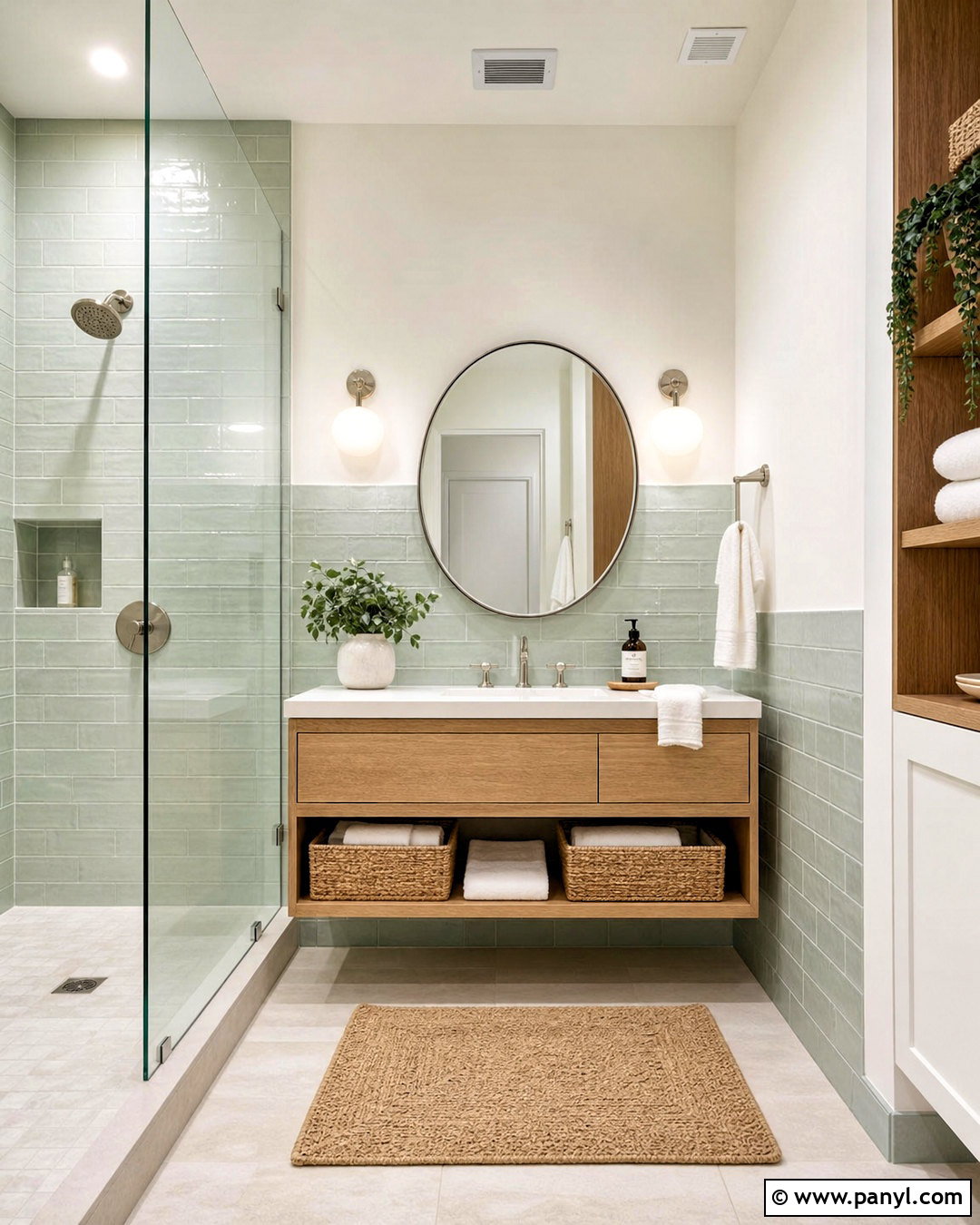 Mint Green Bathroom - 20 green room design ideas