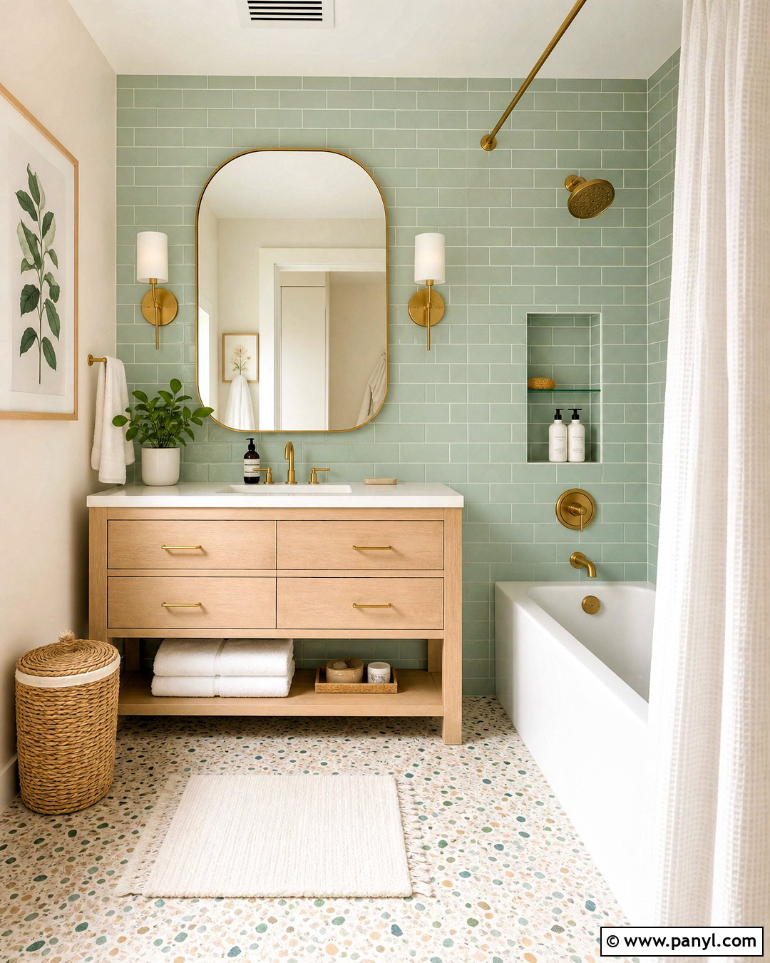 Mint Green Bathroom - 20 green rooms ideas
