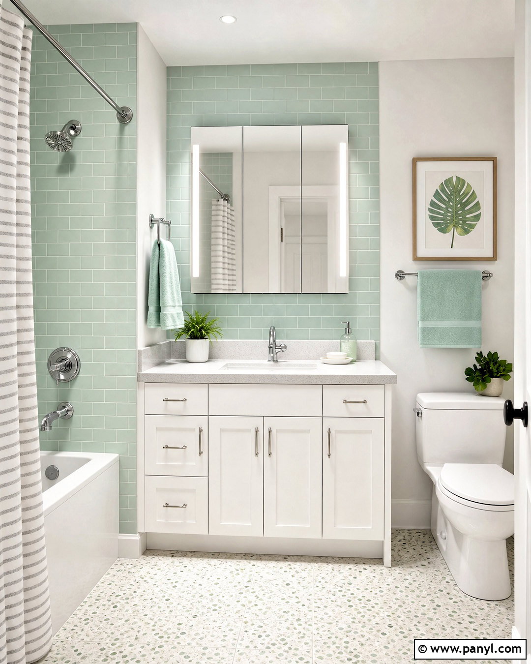 Mint Green Bathroom Backsplash - 20 green accent bathroom ideas