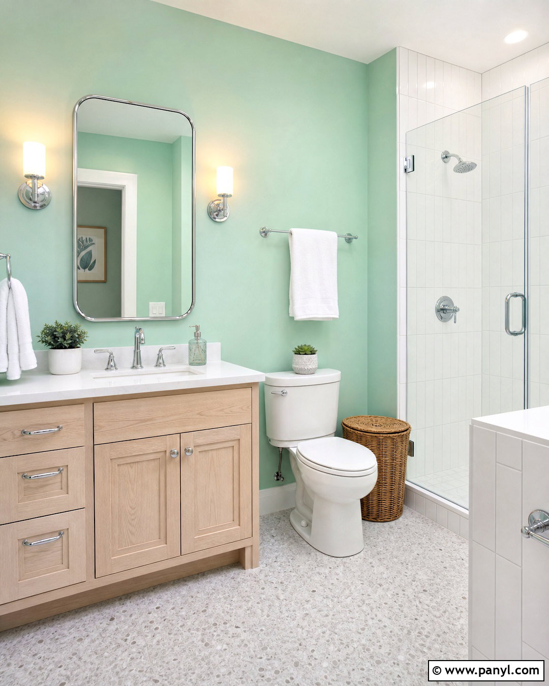 Mint Green Bathroom Wall - 20 green wall interior design ideas
