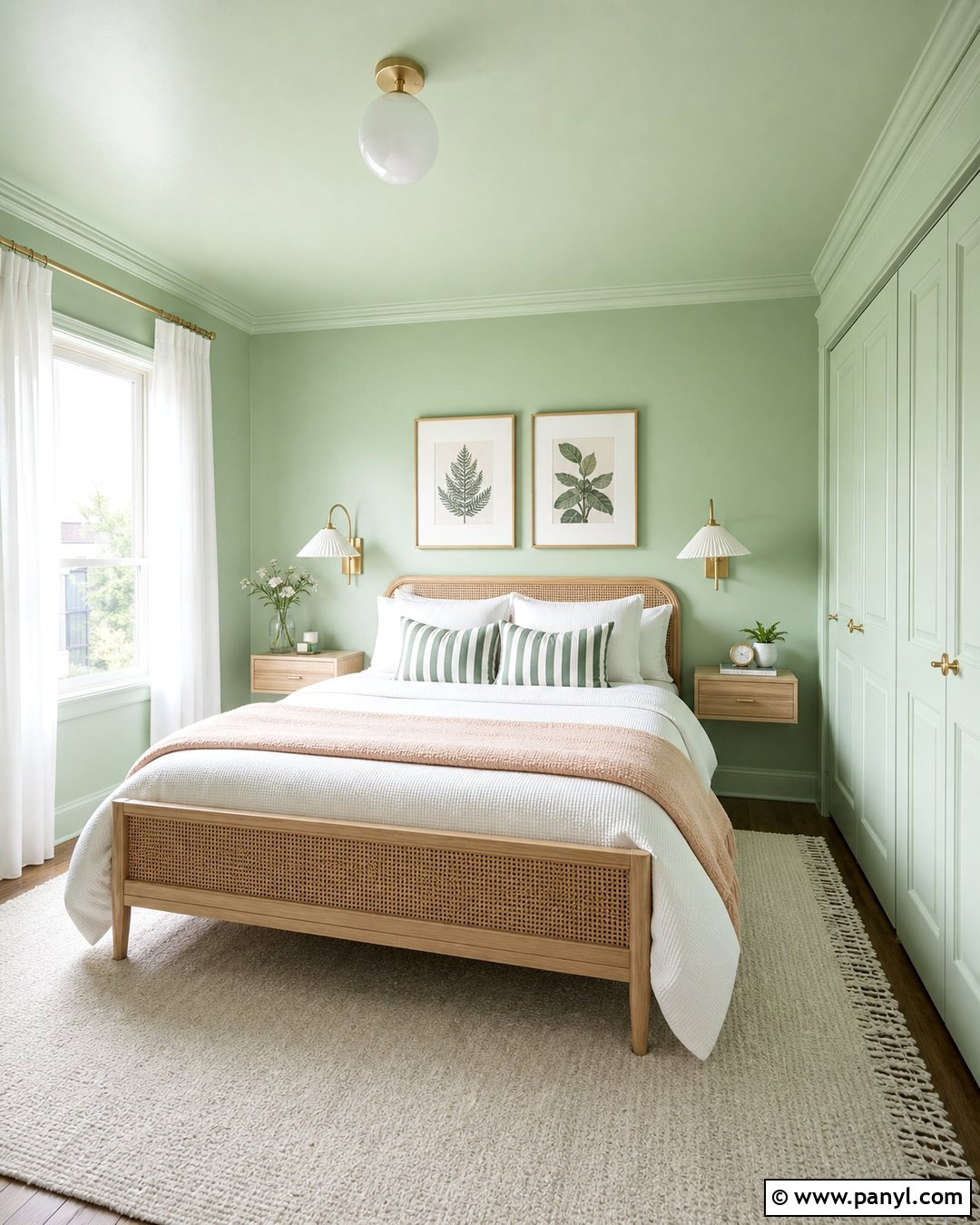 Mint Green Bedroom Walls And Ceiling - 30 green walls and ceiling ideas
