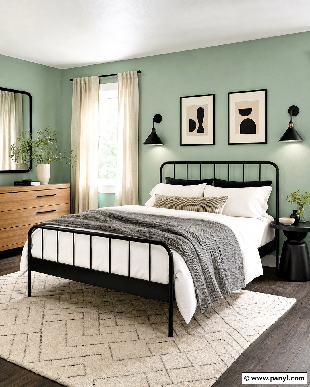 Mint Green Bedroom Walls With Black Accents - 20 mint green bedroom walls