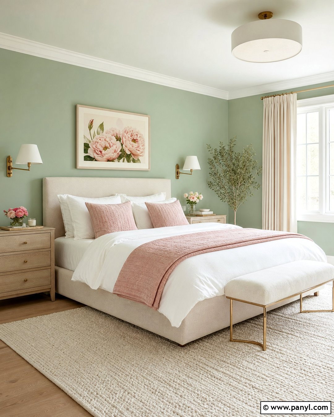 Mint Green Bedroom With Blush Pink - 30 mint green paint walls