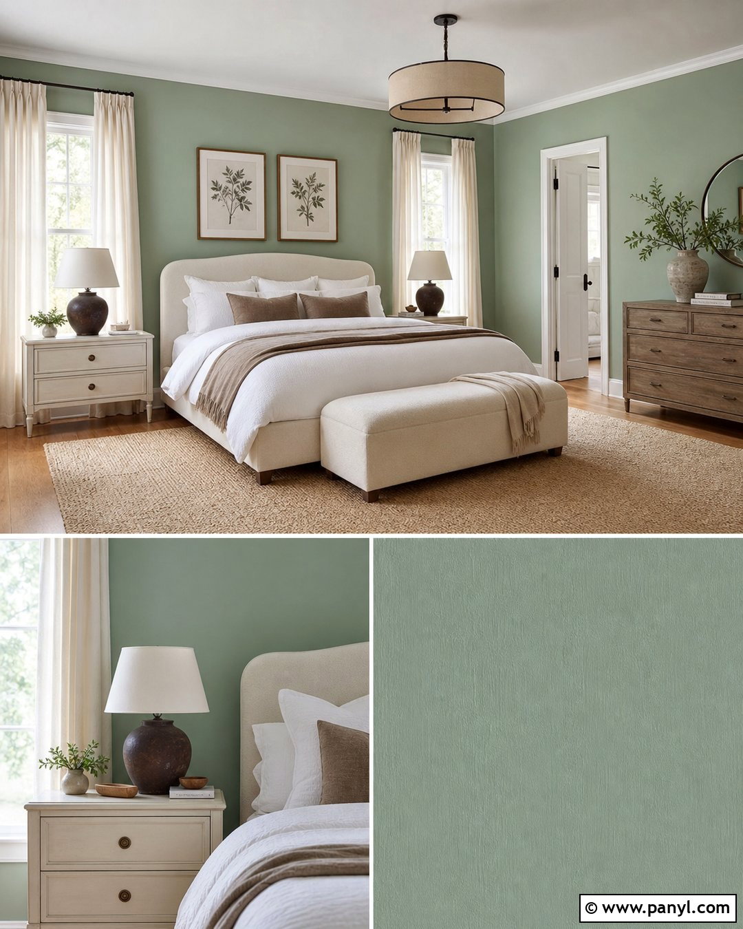 Mint Green Bedroom With Cream Furniture - 30 mint green paint walls
