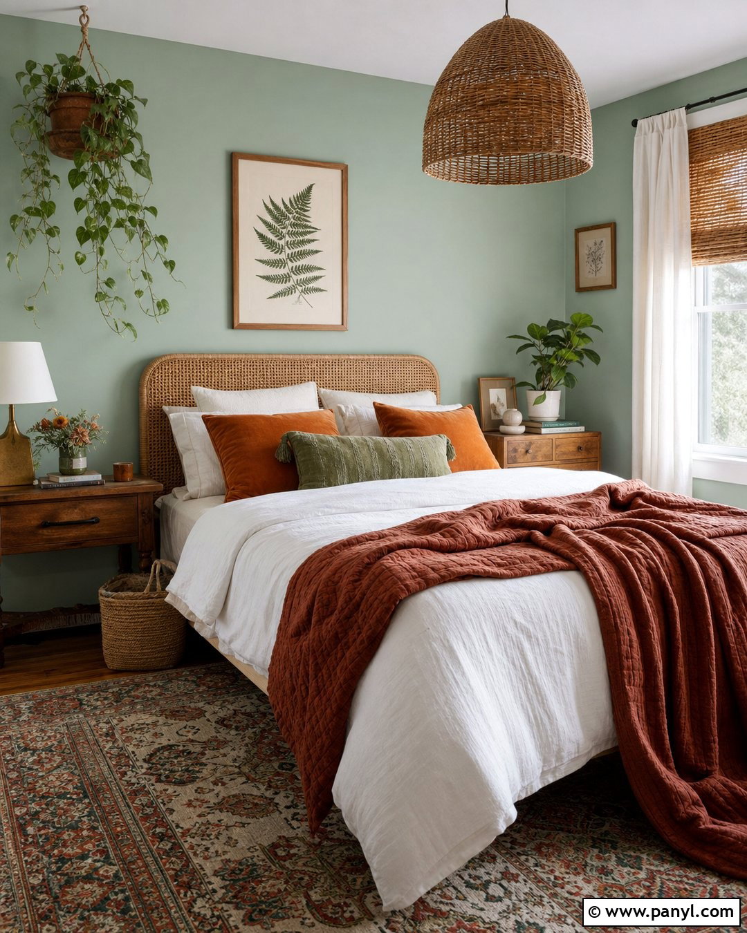 Mint Green Boho Bedroom - 30 mint green paint walls