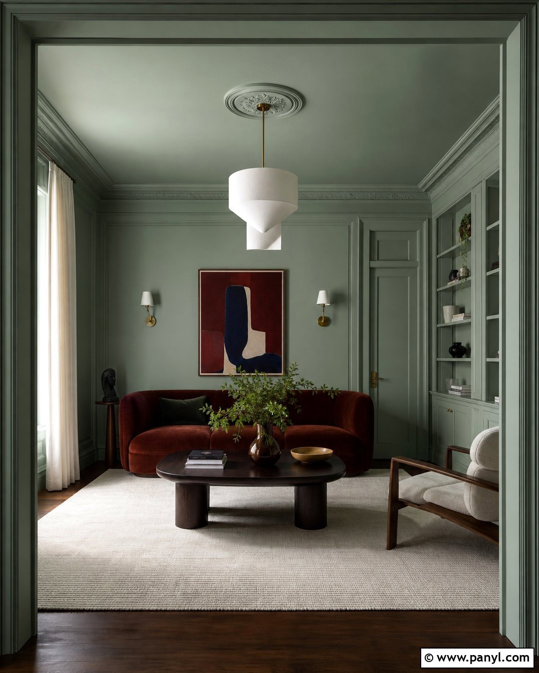 Mint Green Color Drenched Room - 30 mint green paint walls