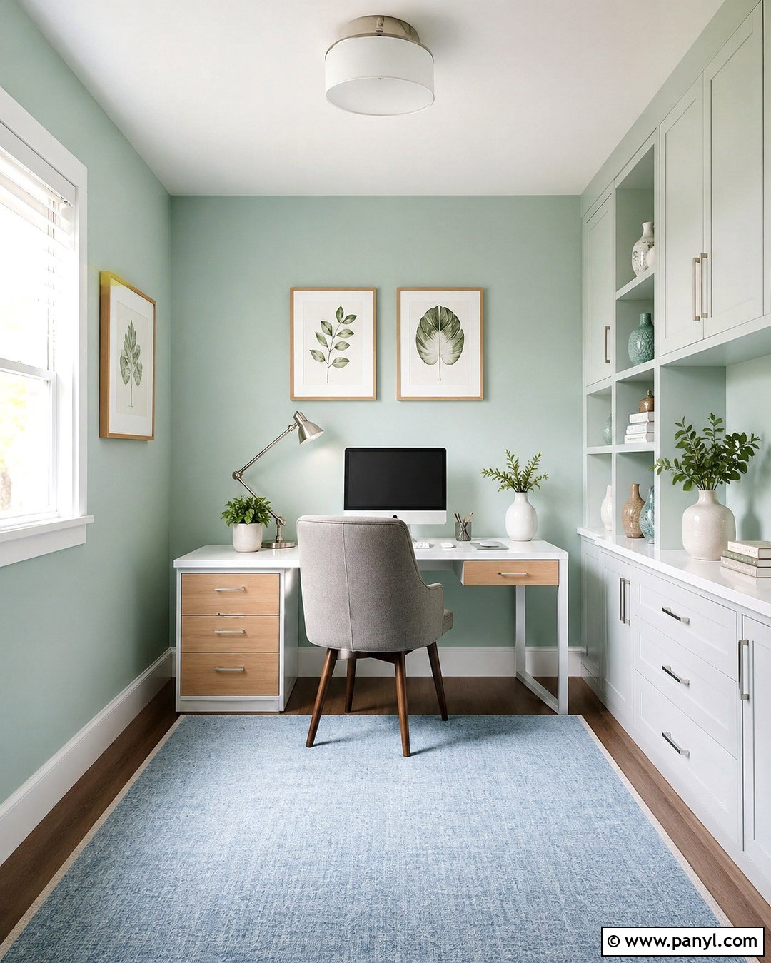 Mint Green Computer Room - 20 Computer Room Wall Color Ideas