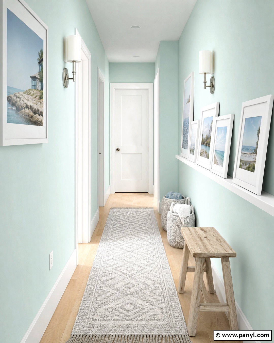 Mint Green Corridor - 20 green corridor ideas