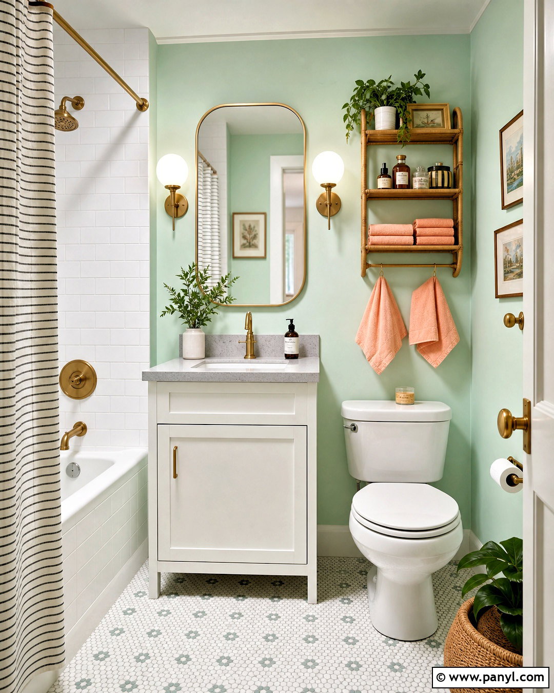 Mint Green Guest Bathroom - 20 green guest bathroom ideas