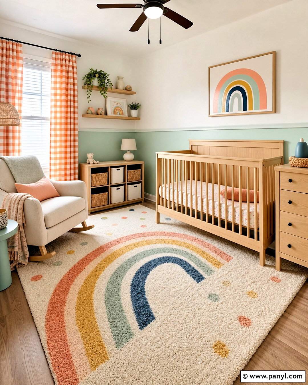 Mint Green Half Wall Nursery - 20 half green wall ideas