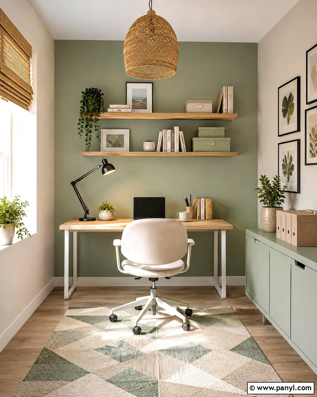 Mint Green Home Office - 20 mint green decor ideas