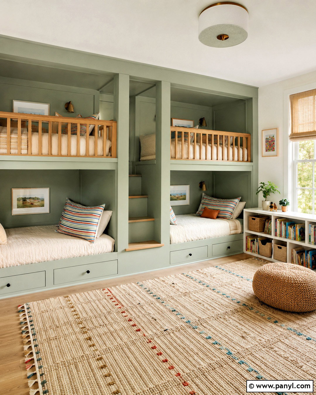 Mint Green Kids Room With Bunk Beds - 20 mint green interior design ideas