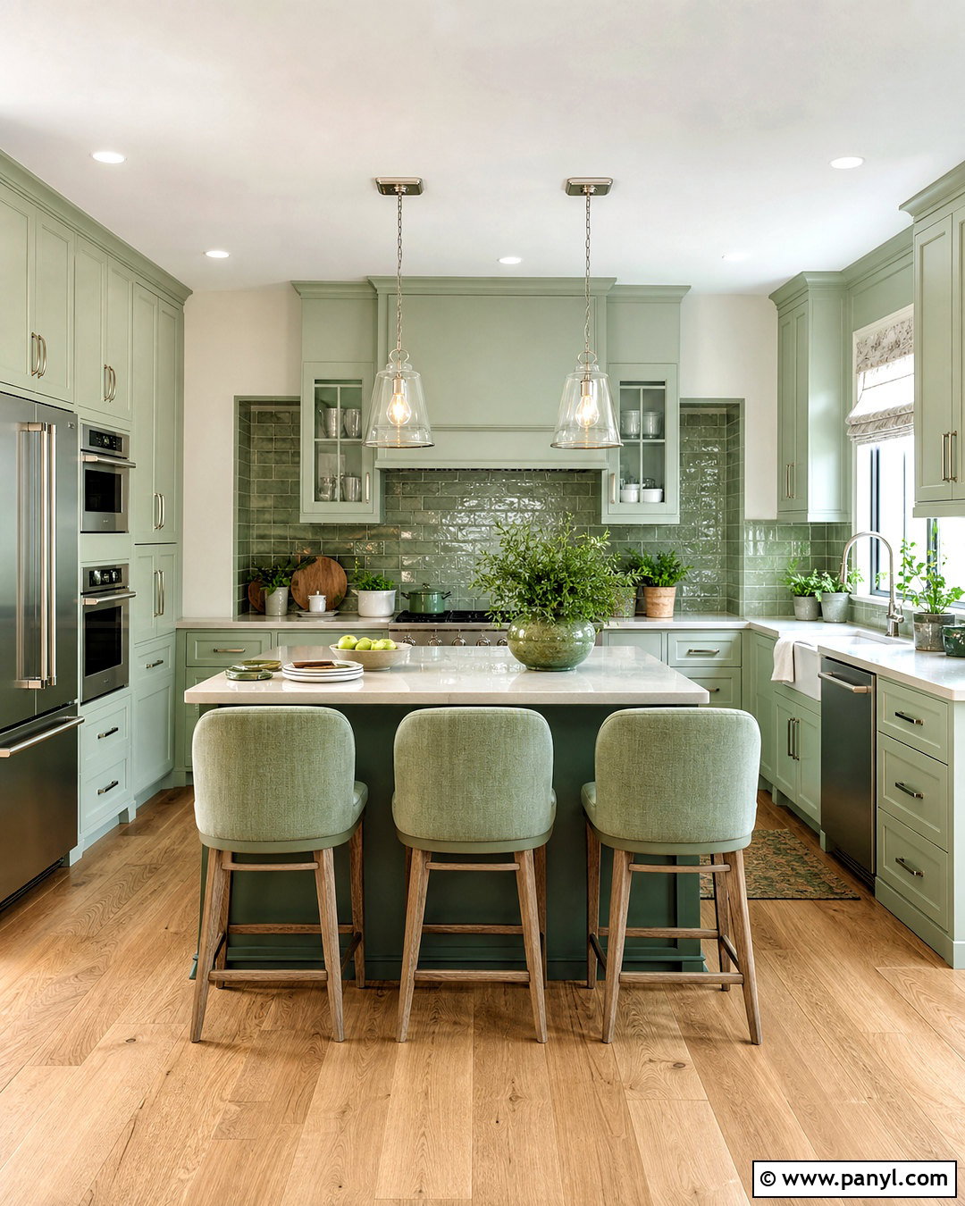 Mint Green Kitchen - 20 all green room ideas