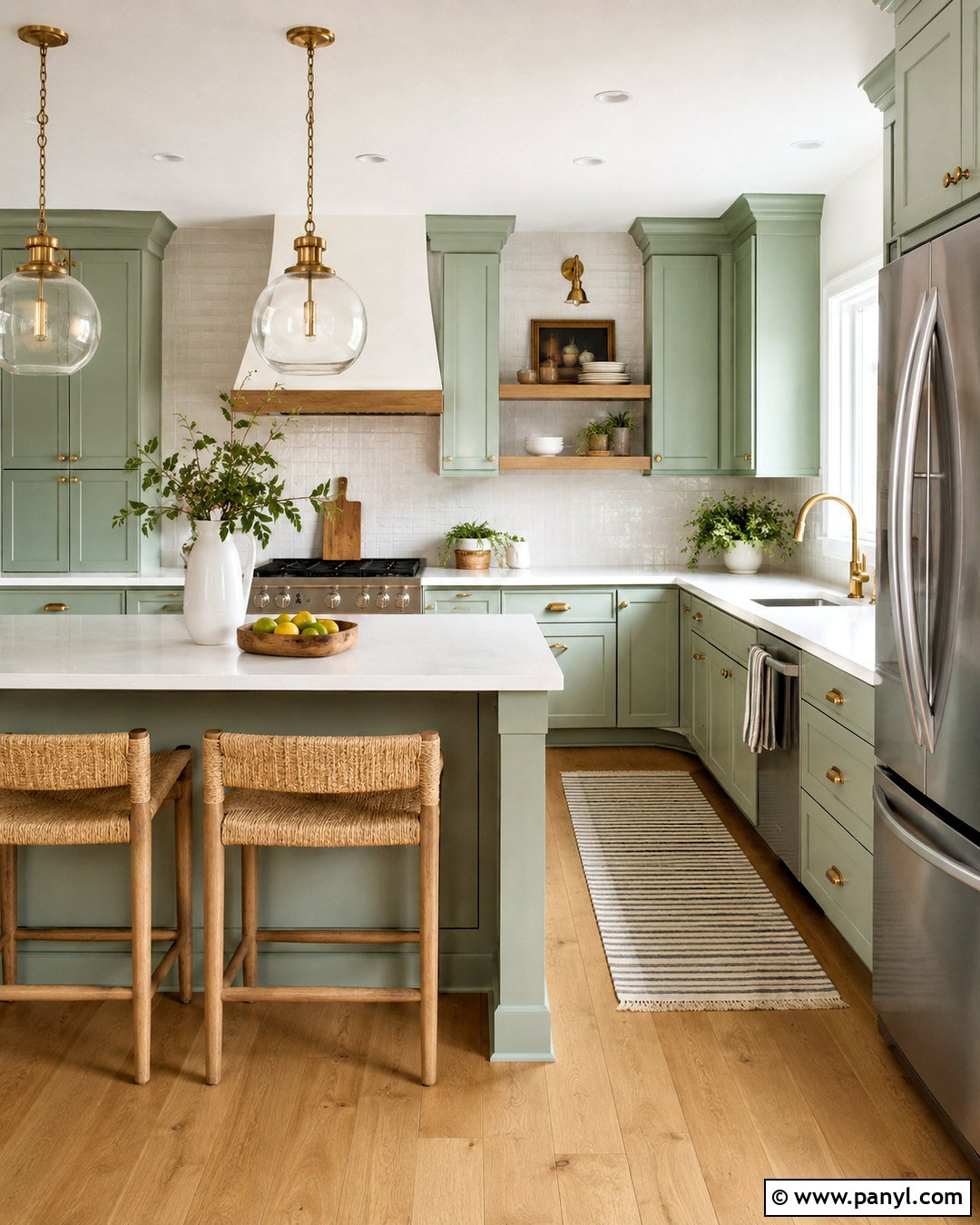 Mint Green Kitchen - 20 pastel room colors