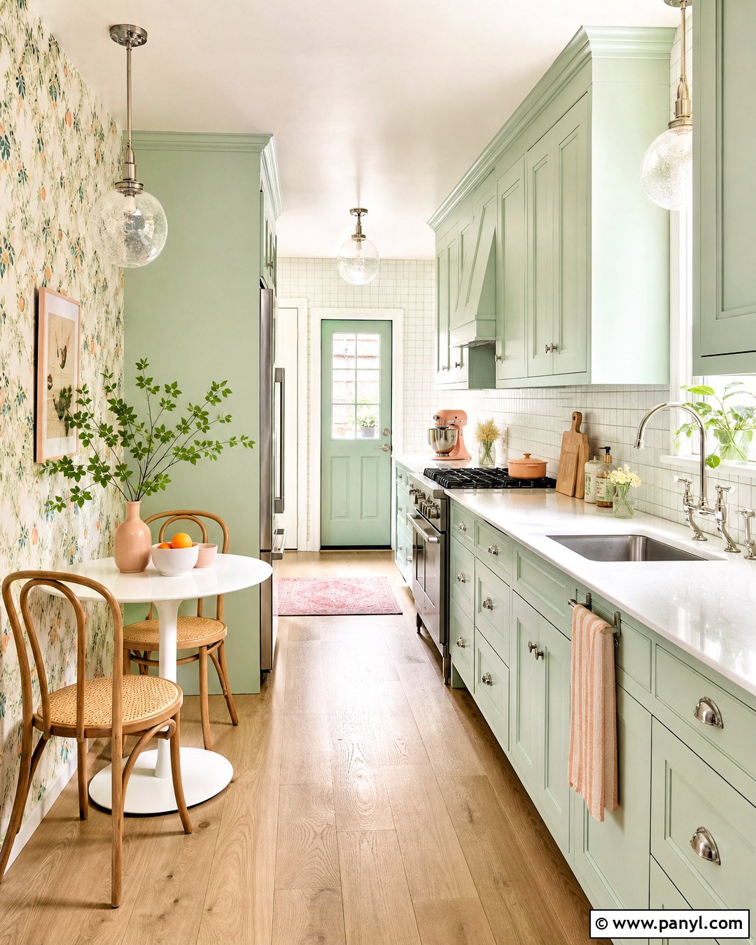 Mint Green Kitchen Cabinets - 20 pop of color kitchen ideas