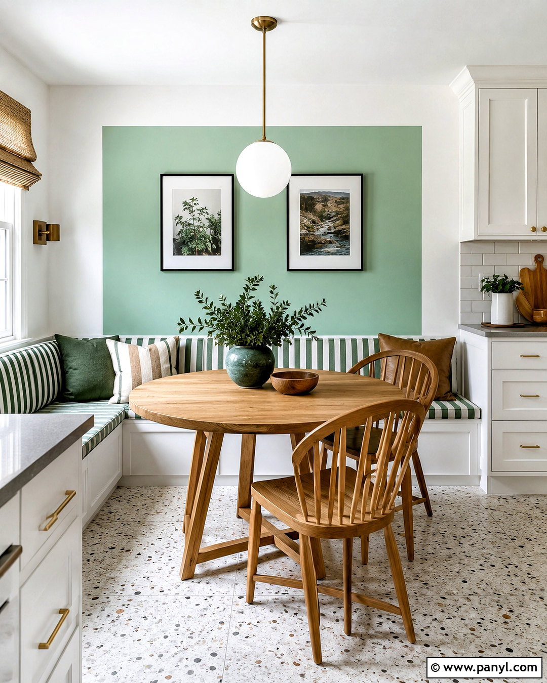 Mint Green Kitchen Color Block Wall - 20 colour block walls