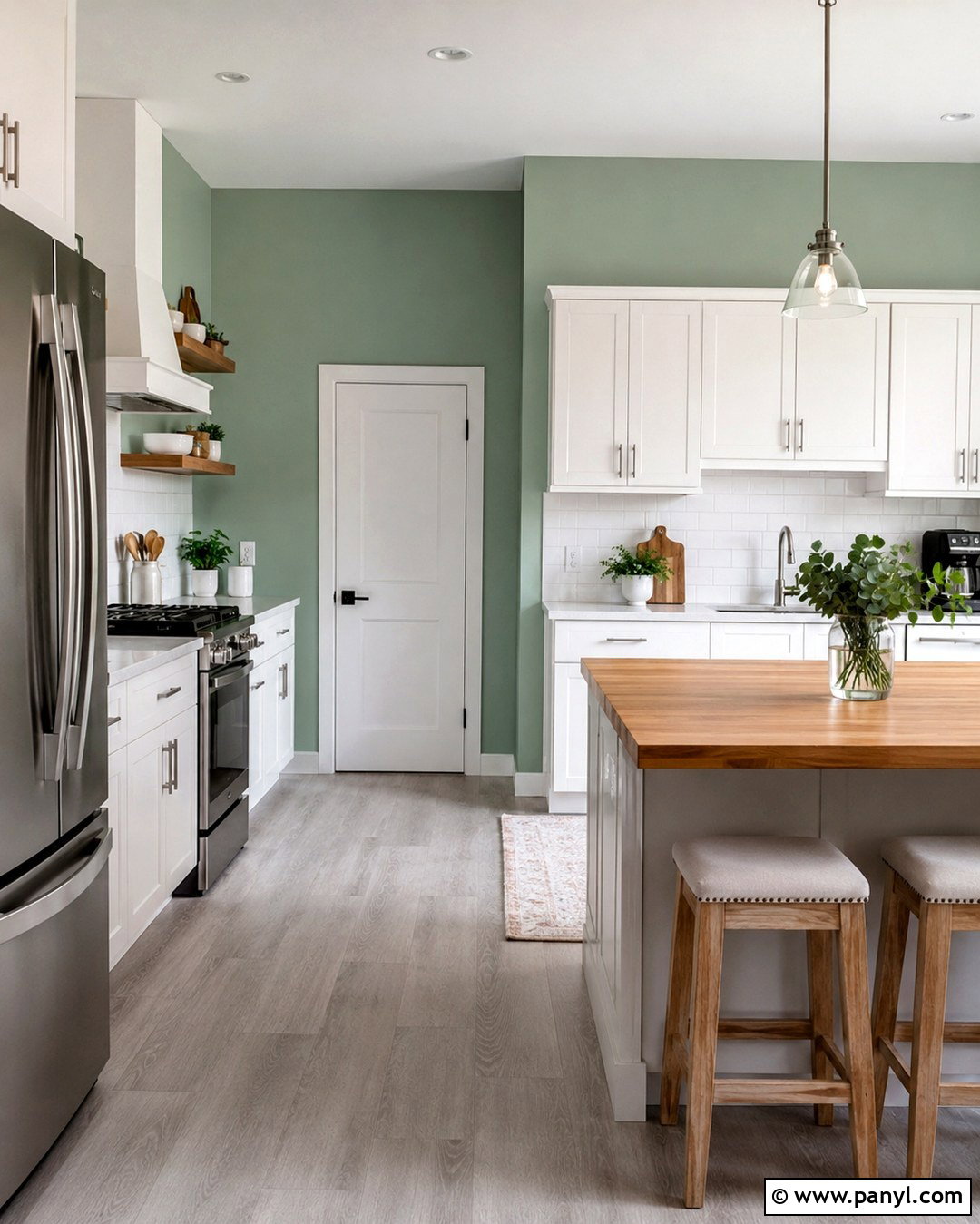 Mint Green Kitchen Wall - 20 Plain Green Wall Ideas