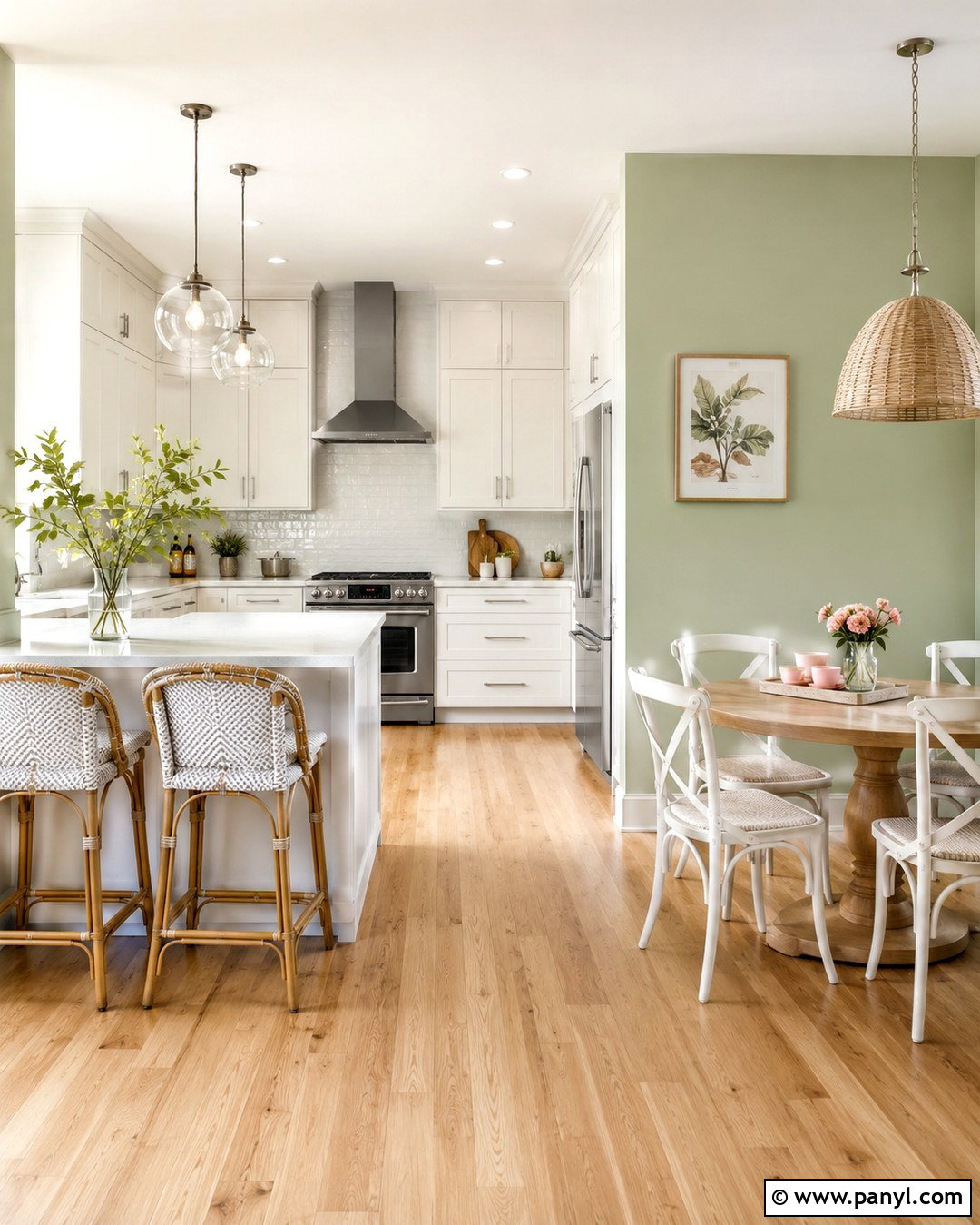 Mint Green Kitchen Wall - 20 Green Contrast Wall Ideas