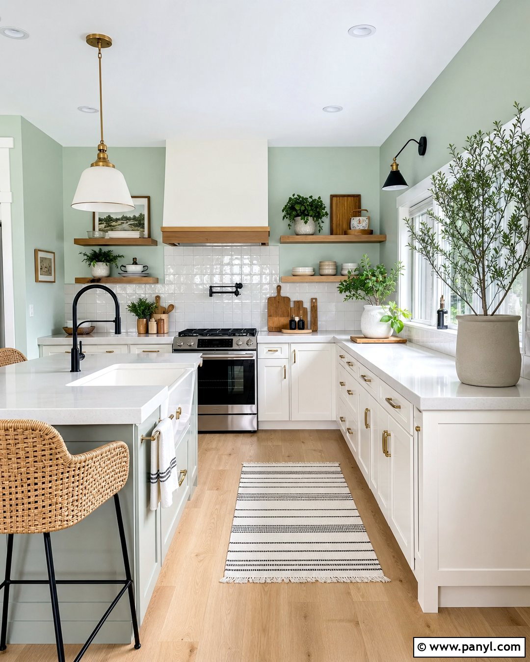 Mint Green Kitchen Walls - 50 home wall colour ideas