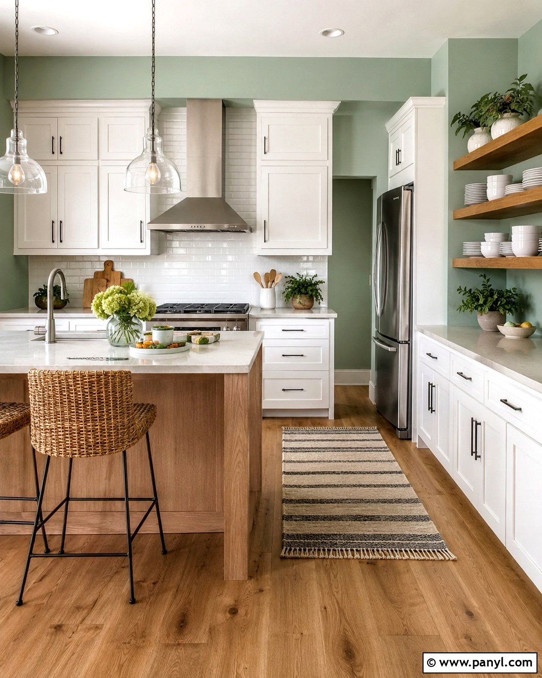Mint Green Kitchen Walls - 20 Green Walls In House Ideas