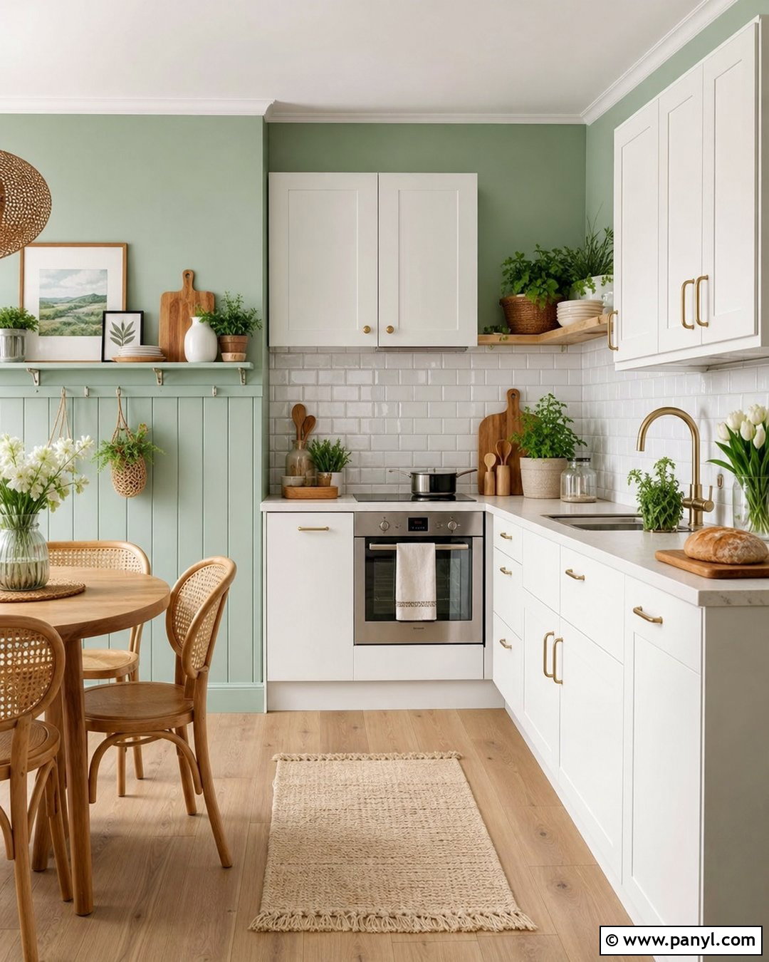 Mint Green Kitchen Walls - 30 Green Color Wall Ideas
