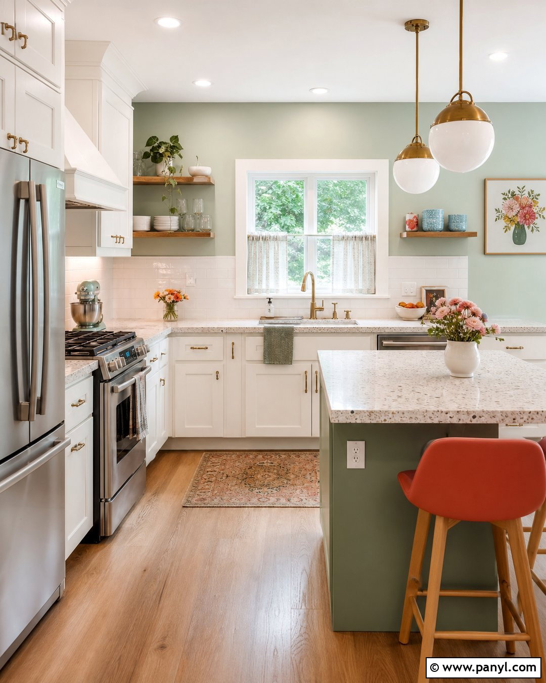 Mint Green Kitchen Walls - 35 Kitchen Color Ideas For Walls