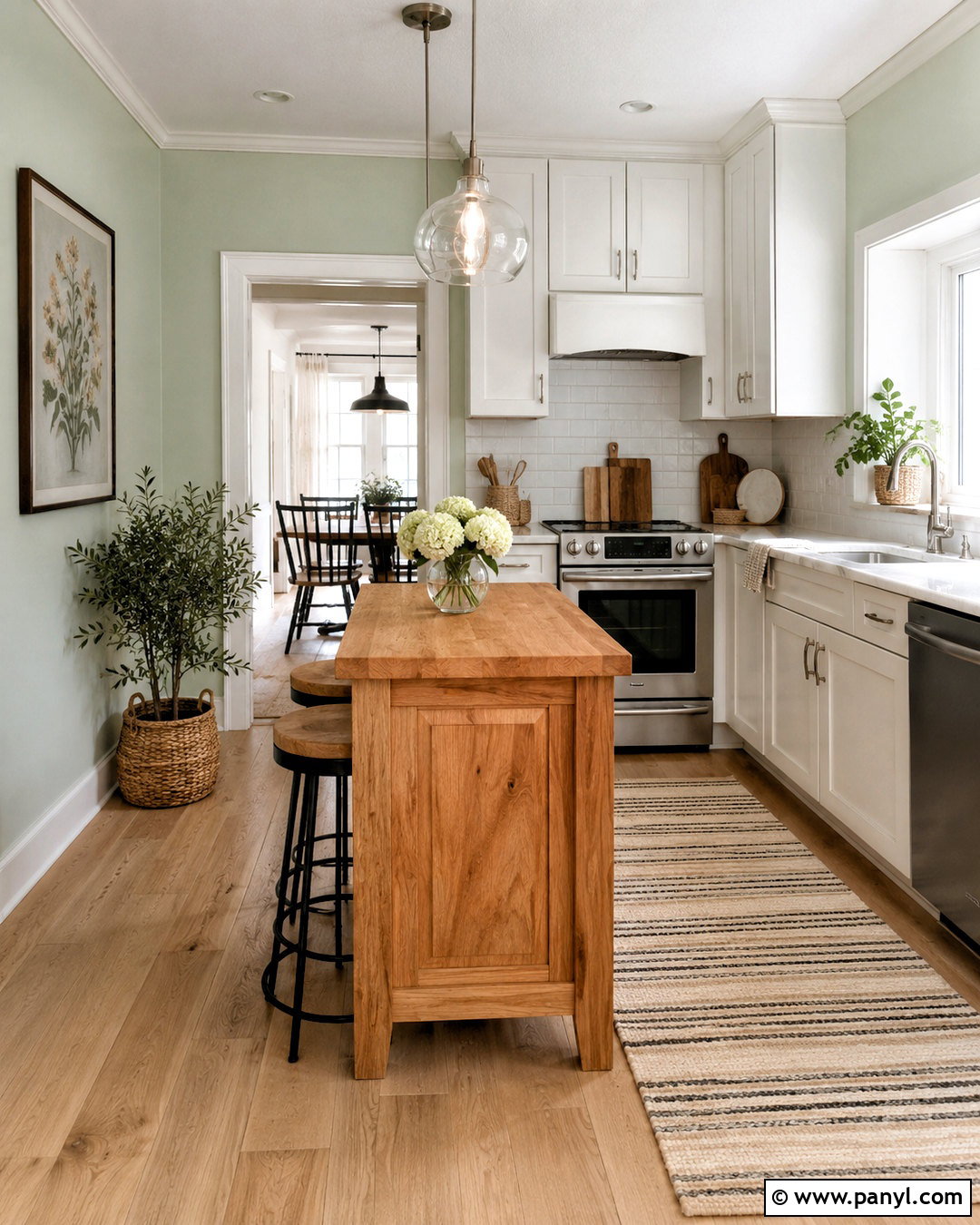 Mint Green Kitchen Walls - 40 Kitchen Wall Colors With White Cabinets