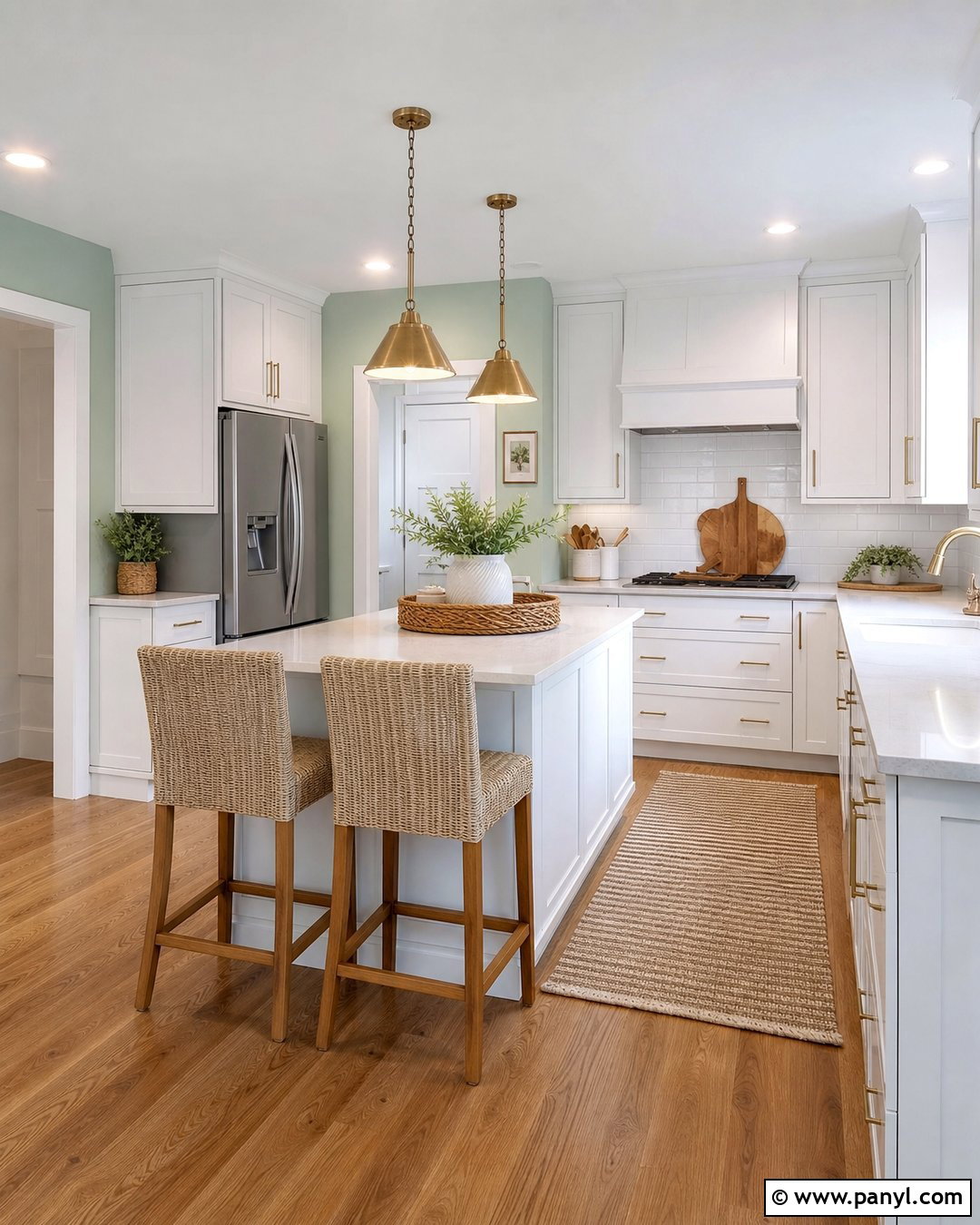 Mint Green Kitchen With White Cabinets - 30 mint green paint walls