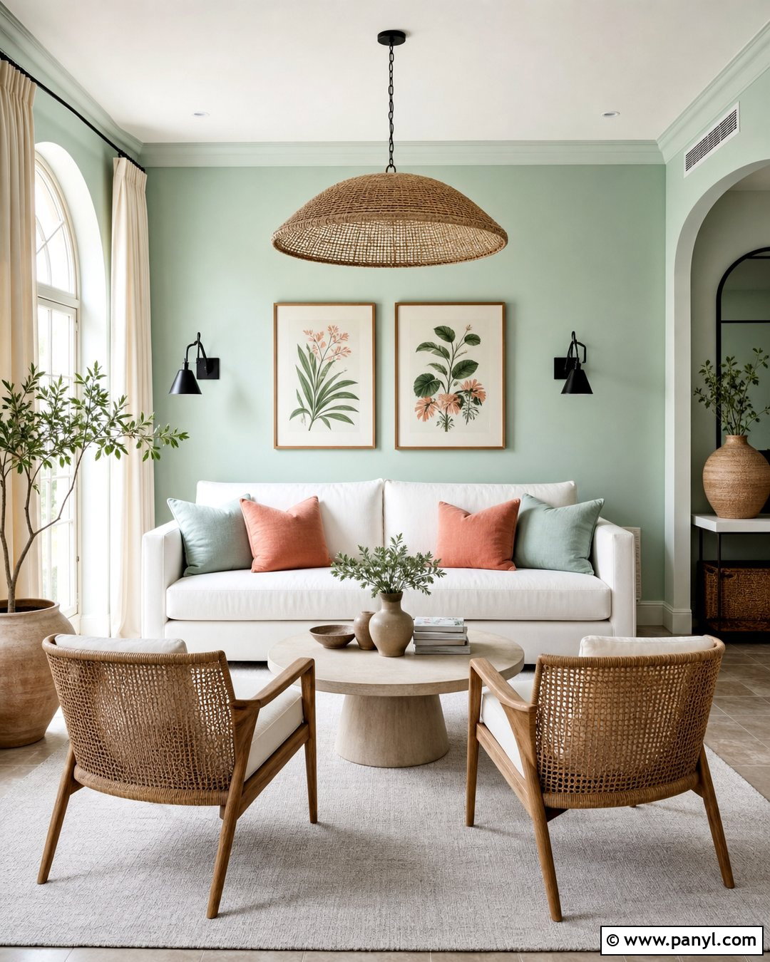 Mint Green Living Room Walls - 45 green painted walls