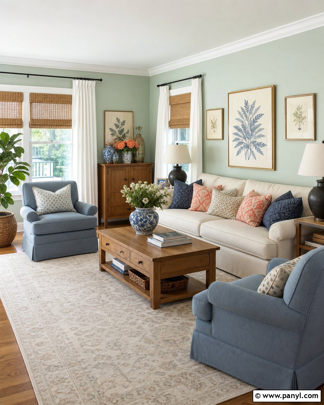 Mint Green Living Room Walls - 45 wall colors for living room ideas