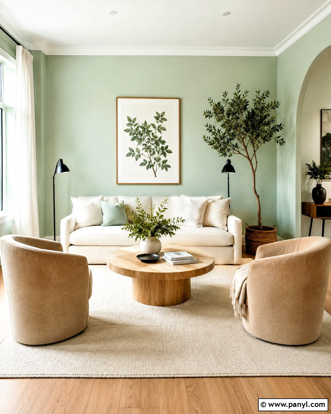 Mint Green Living Room With Cream Sofa - 20 mint green interior design ideas