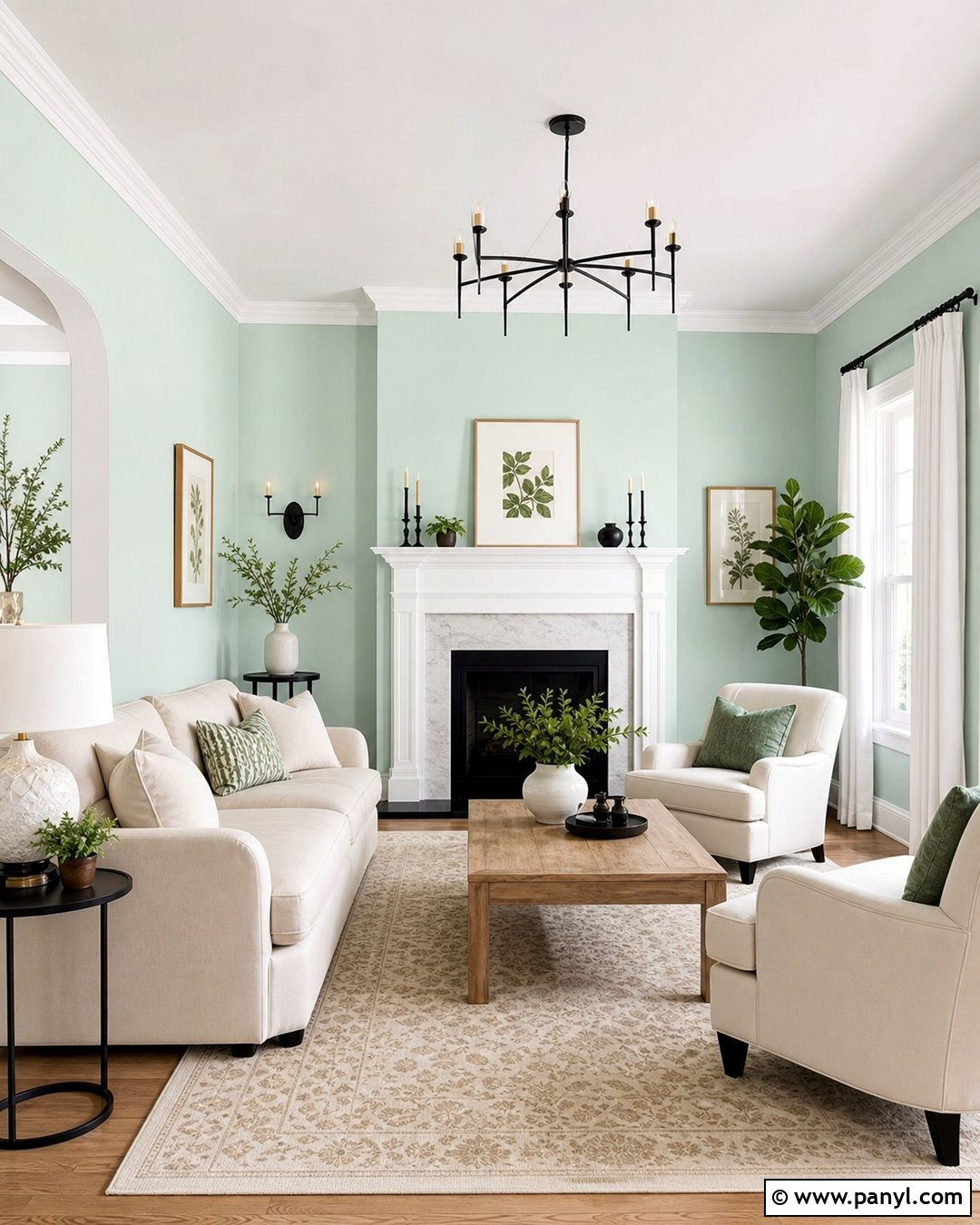 Mint Green Living Room With White Trim - 30 mint green paint walls