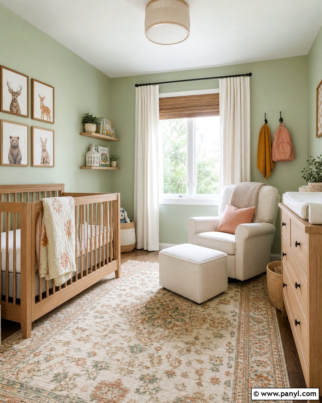 Mint Green Nursery With Natural Wood - 30 mint green paint walls