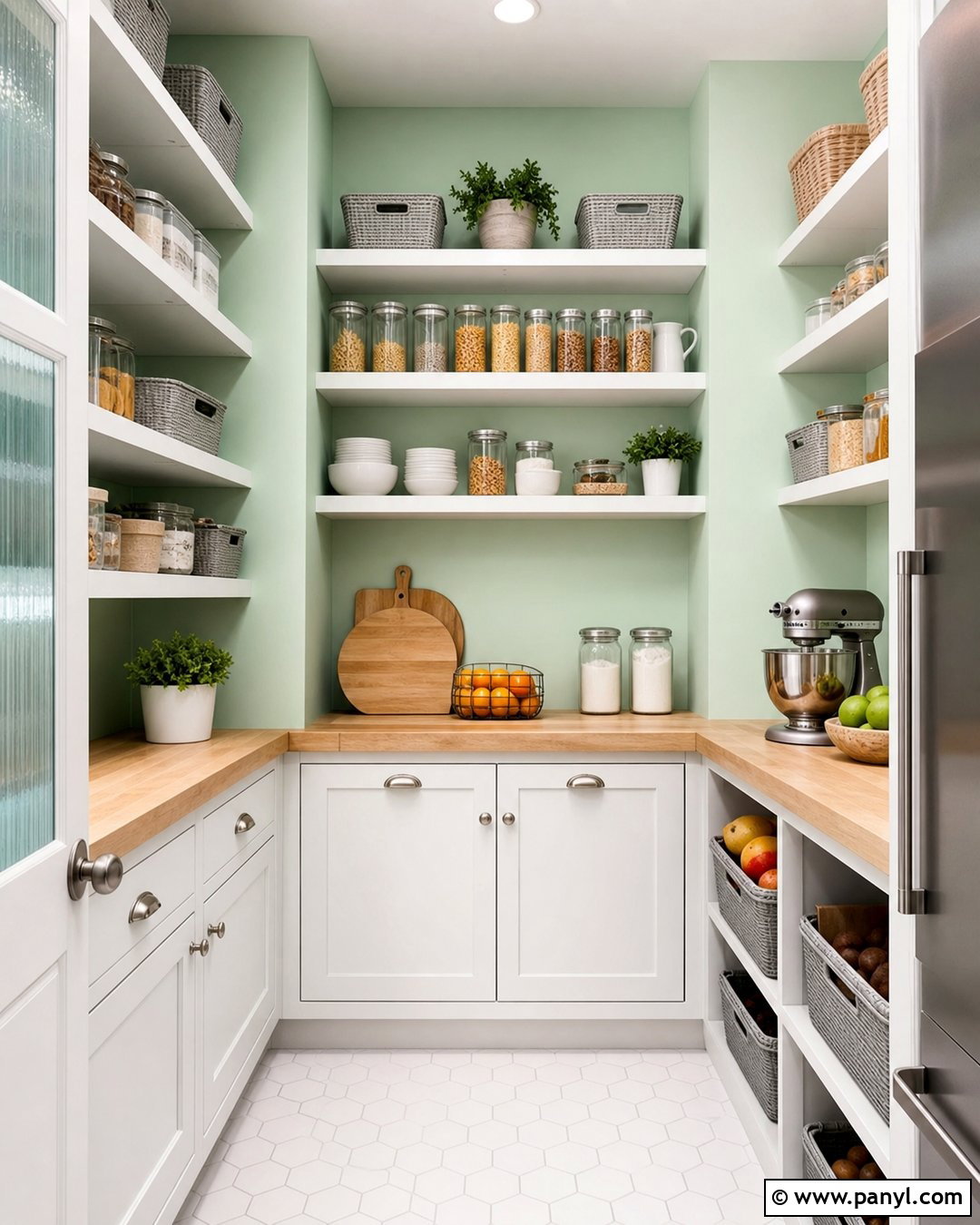 Mint Green Pantry Walls - 25 Pantry Wall Colors