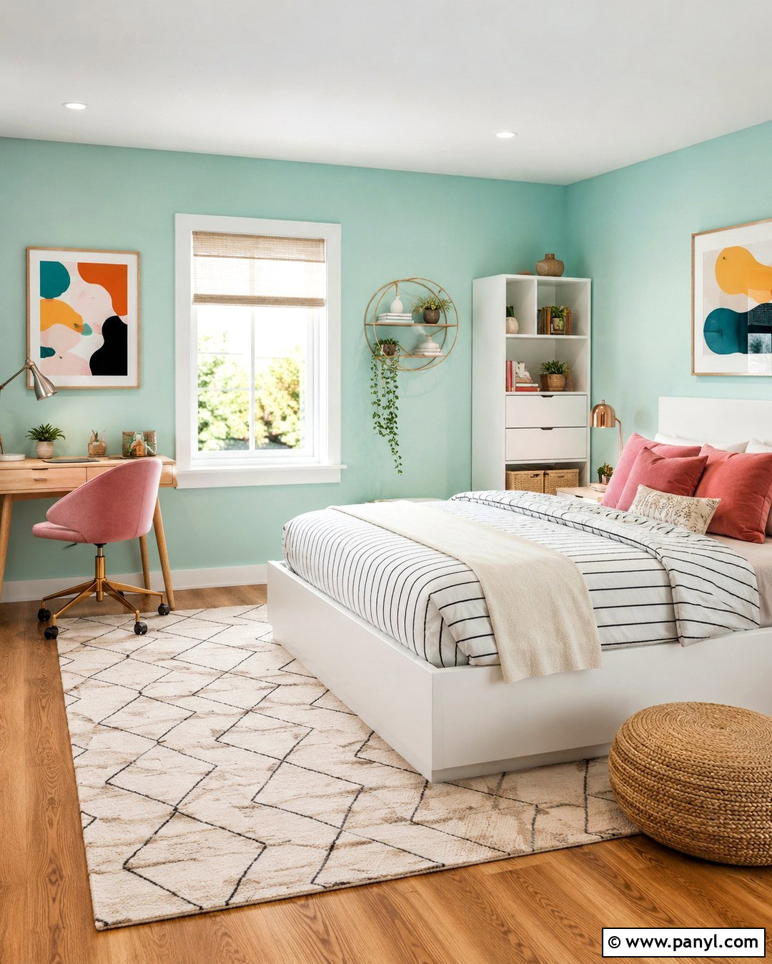Mint Green Room - 20 Cute Colours To Paint Your Room Ideas