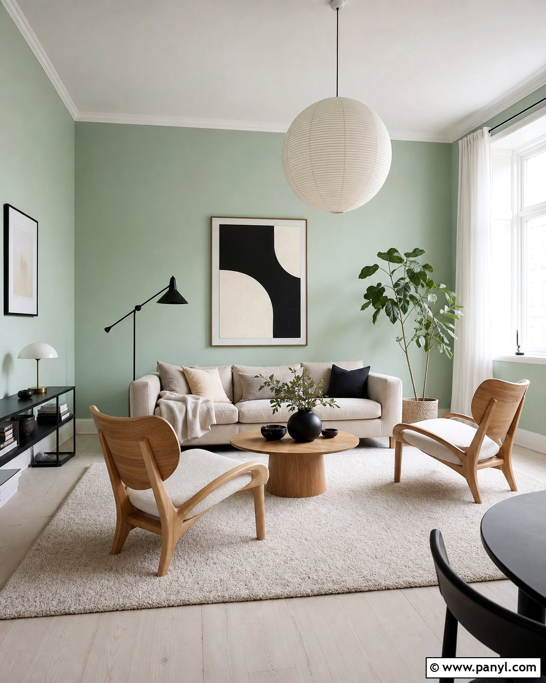 Mint Green Scandinavian Living Room - 30 mint green paint walls