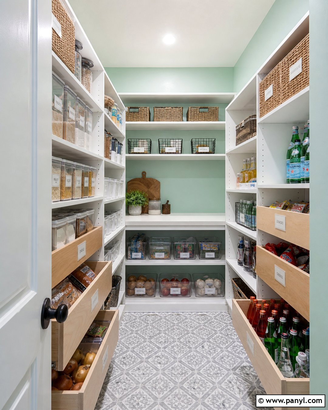 Mint Green Semi Gloss Pantry Walls - 30 Semi Gloss Paint On Walls